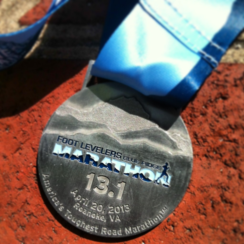 2013 Blue Ridge Half Marathon medal