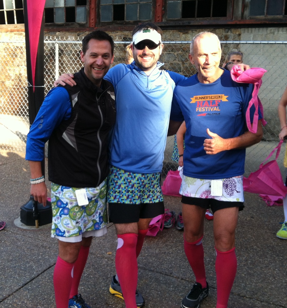 Thanks to Running Skirts for hooking up me, Scott and Bart Yasso with a skirt at the Skirt Olympics.