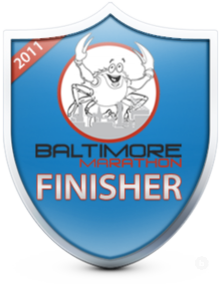 Baltimore Marathon finisher