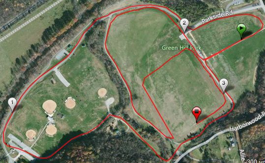 Fab 5k map Fab 5k, running