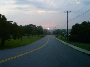 Bedford, running, sunrise