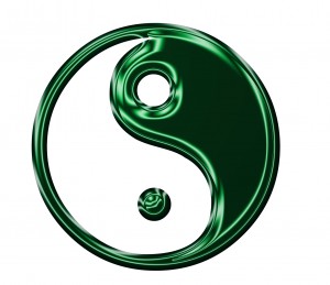 yin yang sign running